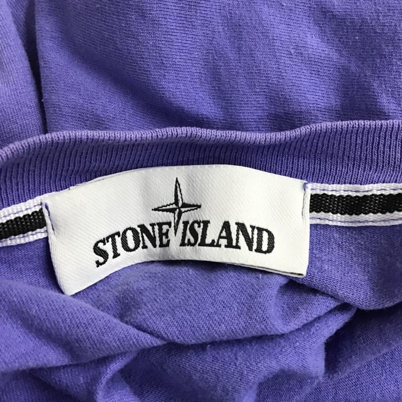 ストーンアイランド STONE ISLAND Tシャツ 半袖 70152NS84 Tシャツ 半袖カットソー プリントTシャツ FREE プリント 紫 / パープル /  メンズ USED 古着 中古 10096780