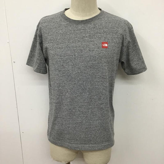 ザノースフェイス THE NORTH FACE Tシャツ 半袖 NT31955 スモールボックスロゴTシャツ 半袖カットソー クルーネックカットソー M ロゴ、文字 灰 / グレー /  メンズ USED 古着 中古 10096784