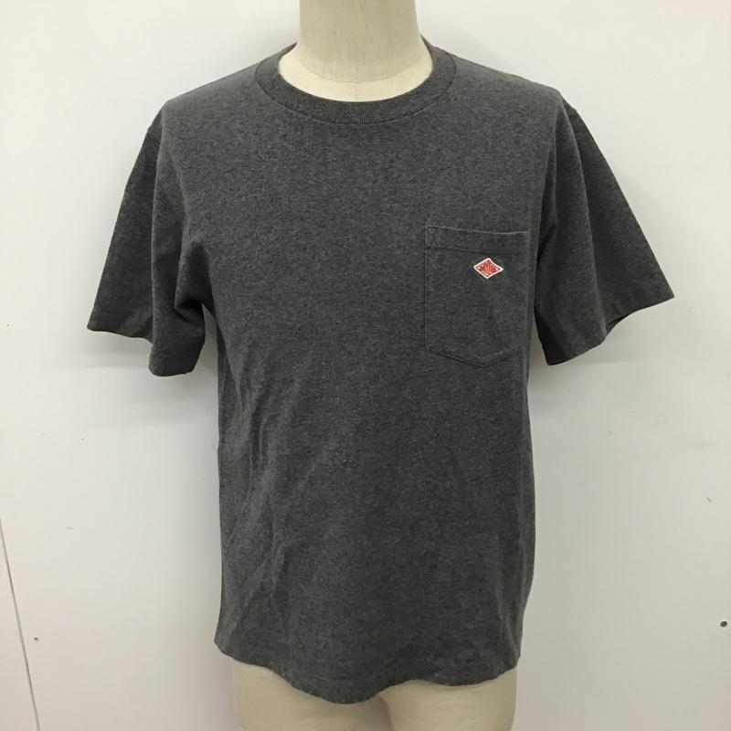 ダントン Danton Tシャツ 半袖 19S-HS-001 半袖カットソー プリントTシャツ クルーネックカットソー 38 ロゴ、文字 灰 / グレー /  メンズ USED 古着 中古 10096785