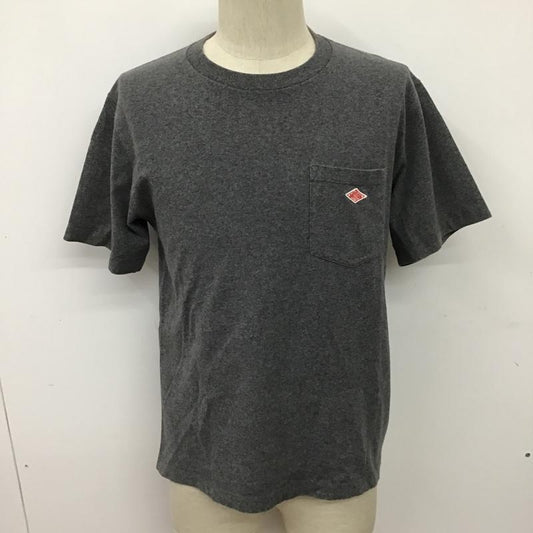 ダントン Danton Tシャツ 半袖 19S-HS-001 半袖カットソー プリントTシャツ クルーネックカットソー 38 ロゴ、文字 灰 / グレー /  メンズ USED 古着 中古 10096785