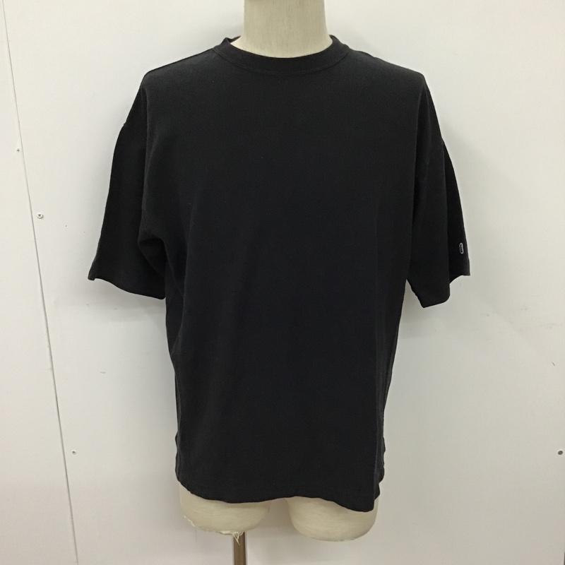 チャンピオン Champion Tシャツ 半袖 C8-K371 半袖カットソー 無地 クルーネックカットソー 半袖Tシャツ S 無地 黒 / ブラック /  メンズ USED 古着 中古 10096790