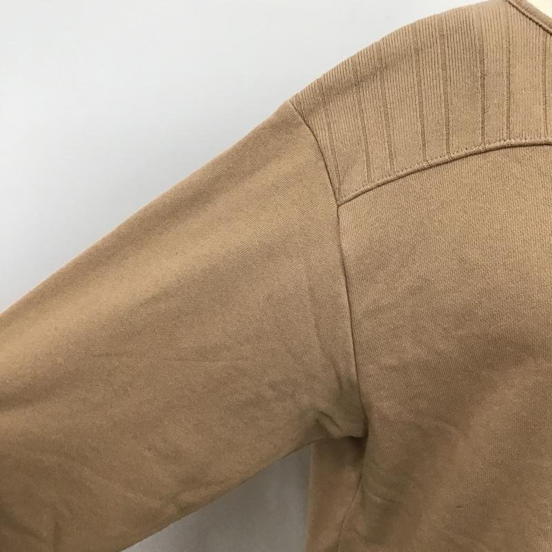 コーエン coen カットソー 長袖 7620-624-0302 USAコットン裏毛チェーンロゴ刺繍ボートネックプルオーバー L ロゴ、文字 ベージュ / ベージュ /  レディース USED 古着 中古 10096811