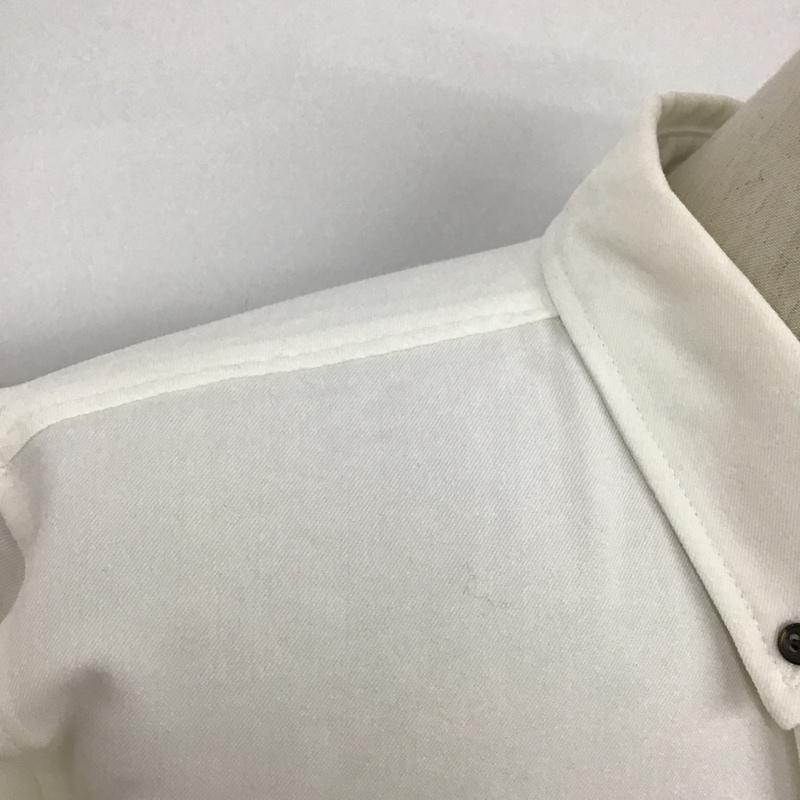 モノマート MONO-MART シャツ、ブラウス 長袖 長袖シャツ カジュアルシャツ カラーシャツ ボタンダウンシャツ XL 無地 白 / ホワイト /  メンズ USED 古着 中古 10096814