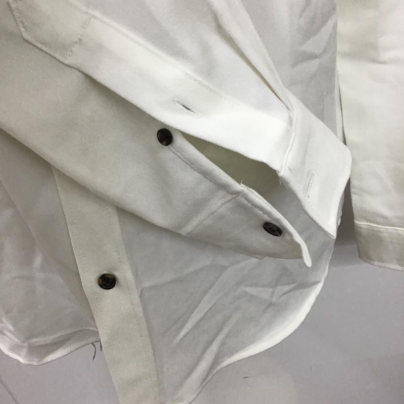 モノマート MONO-MART シャツ、ブラウス 長袖 長袖シャツ カジュアルシャツ カラーシャツ ボタンダウンシャツ XL 無地 白 / ホワイト /  メンズ USED 古着 中古 10096814