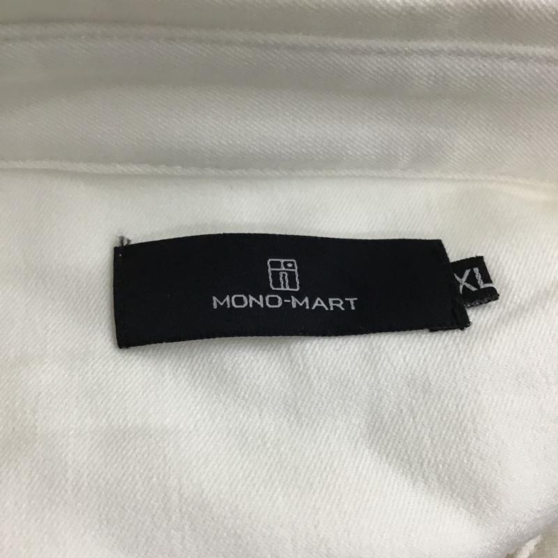 モノマート MONO-MART シャツ、ブラウス 長袖 長袖シャツ カジュアルシャツ カラーシャツ ボタンダウンシャツ XL 無地 白 / ホワイト /  メンズ USED 古着 中古 10096814