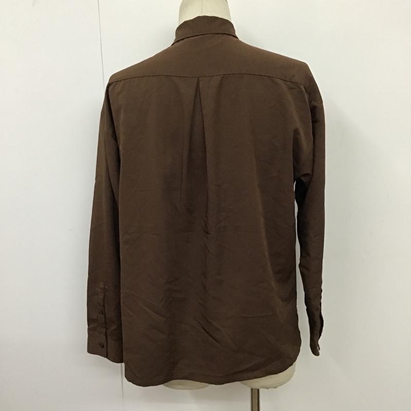 レイジブルー RAGEBLUE シャツ、ブラウス 長袖 長袖シャツ カジュアルシャツ 無地 S 無地 茶 / ブラウン /  メンズ USED 古着 中古 10096828