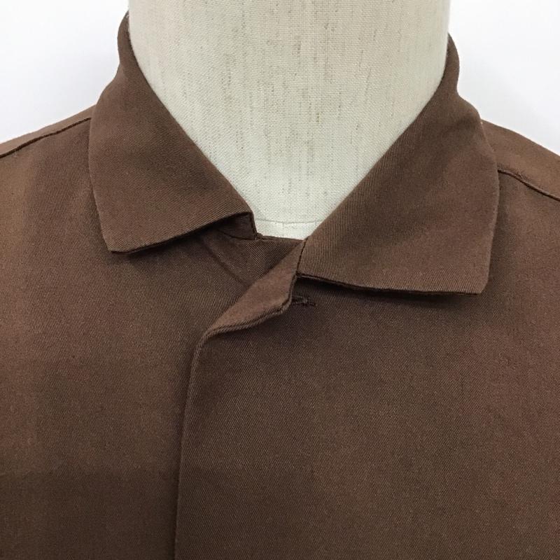 レイジブルー RAGEBLUE シャツ、ブラウス 長袖 長袖シャツ カジュアルシャツ 無地 S 無地 茶 / ブラウン /  メンズ USED 古着 中古 10096828