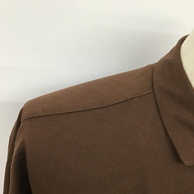 レイジブルー RAGEBLUE シャツ、ブラウス 長袖 長袖シャツ カジュアルシャツ 無地 S 無地 茶 / ブラウン /  メンズ USED 古着 中古 10096828