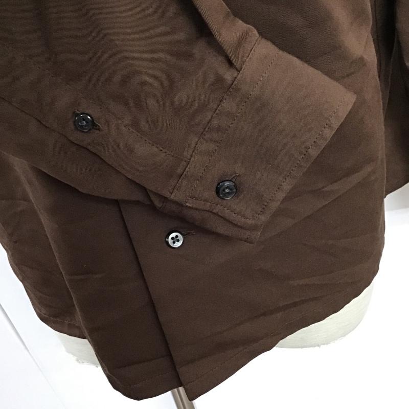 レイジブルー RAGEBLUE シャツ、ブラウス 長袖 長袖シャツ カジュアルシャツ 無地 S 無地 茶 / ブラウン /  メンズ USED 古着 中古 10096828