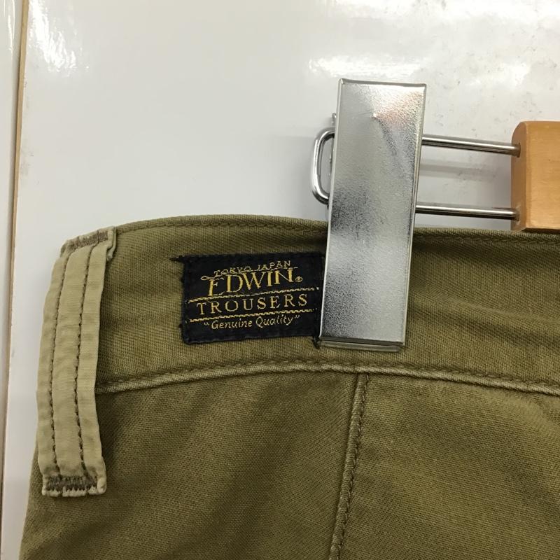 エドウィン EDWIN パンツ ワークパンツ、ペインターパンツ カーゴパンツ ストレートパンツ カジュアルパンツ S 無地 緑 / グリーン /  メンズ USED 古着 中古 10096829
