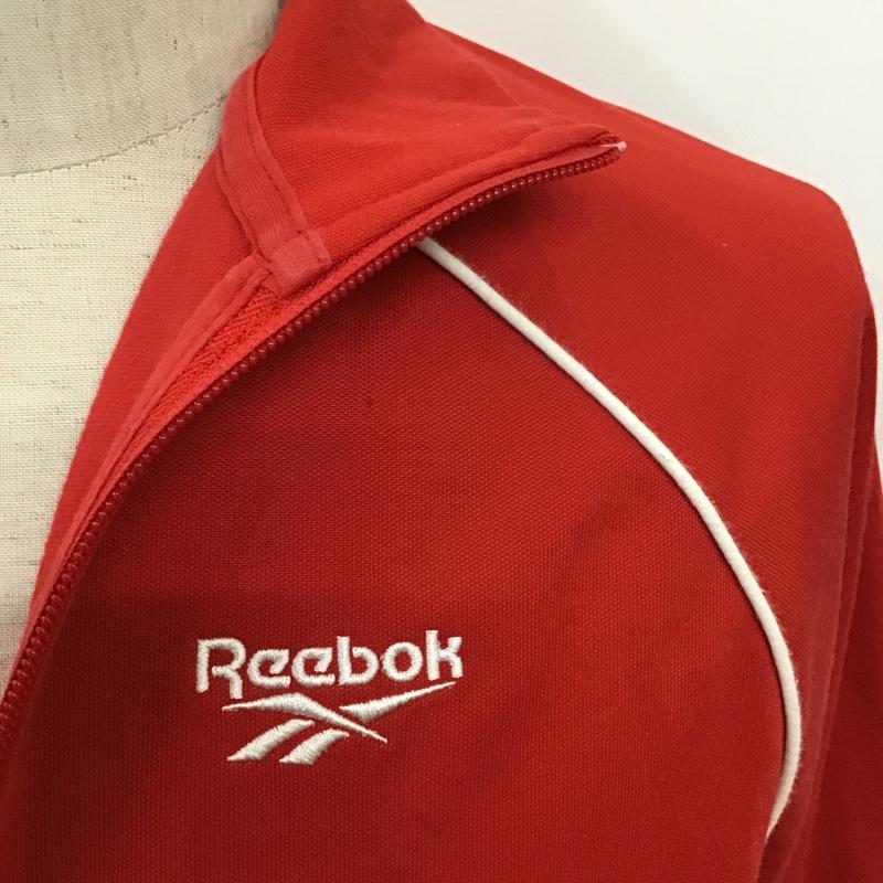 リーボック Reebok ジャケット、上着 ジャケット、ブレザー 長袖ジャンパー ジップアップジャケット ジャージ スポーツウェア M ロゴ、文字 赤 / レッド /  メンズ USED 古着 中古 10096840