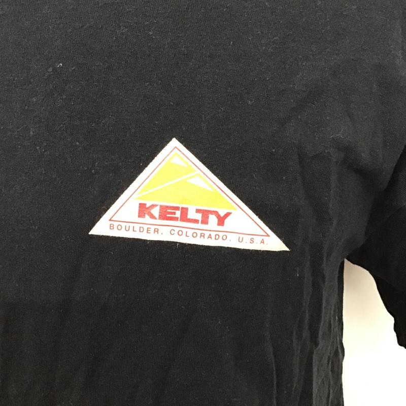 ケルティ KELTY Tシャツ 半袖 半袖 M プリント 黒 / ブラック /  メンズ USED 古着 中古 10096845