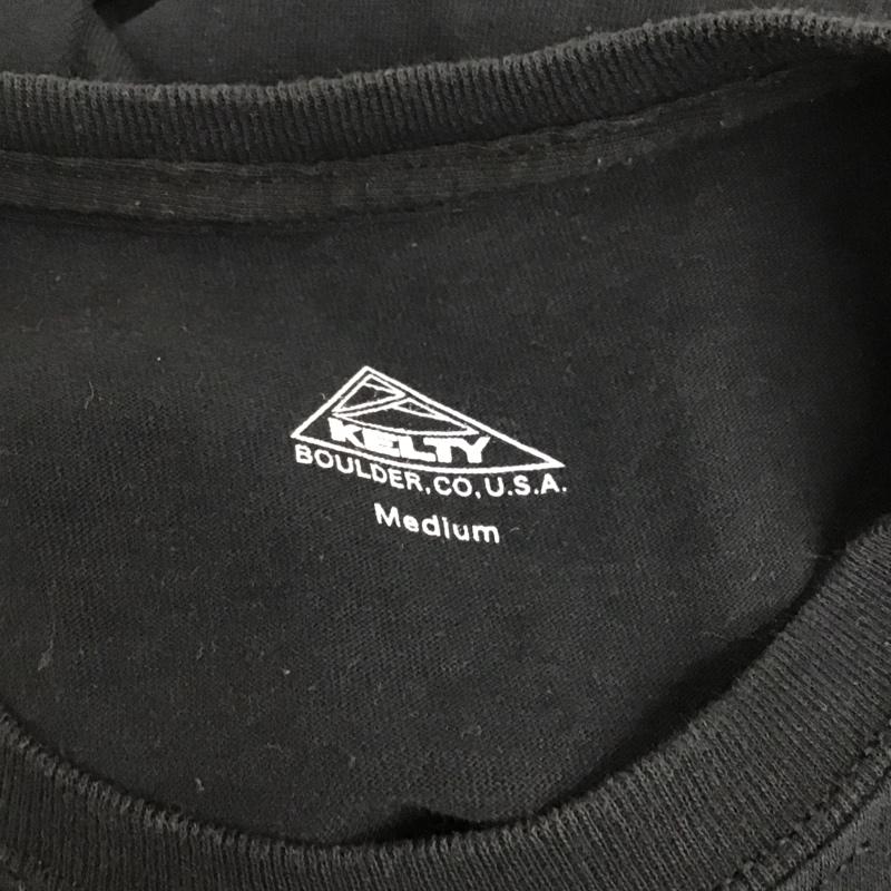 ケルティ KELTY Tシャツ 半袖 半袖 M プリント 黒 / ブラック /  メンズ USED 古着 中古 10096845