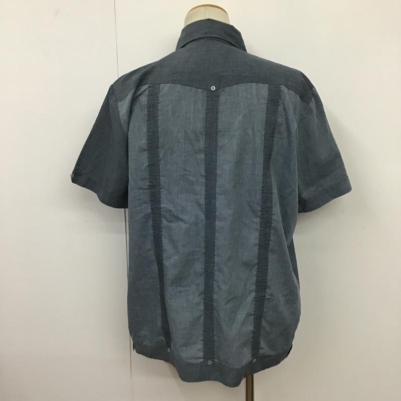 古着 USED シャツ、ブラウス 半袖 半袖シャツ アロハシャツ カジュアルシャツ L 刺繍 インディゴ / インディゴ /  メンズ USED 古着 中古 10096849