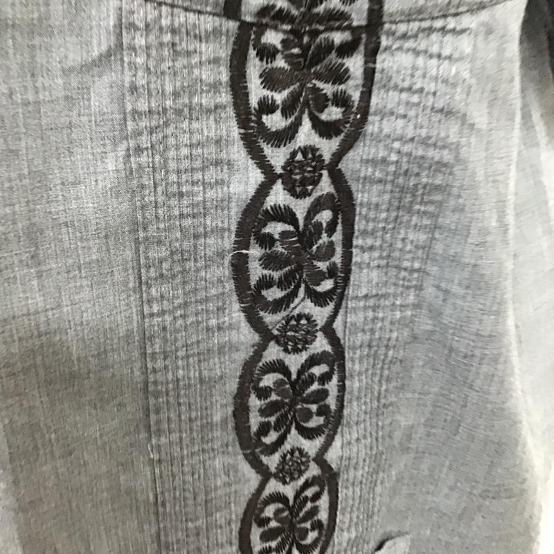 古着 USED シャツ、ブラウス 半袖 半袖シャツ アロハシャツ カジュアルシャツ L 刺繍 インディゴ / インディゴ /  メンズ USED 古着 中古 10096849