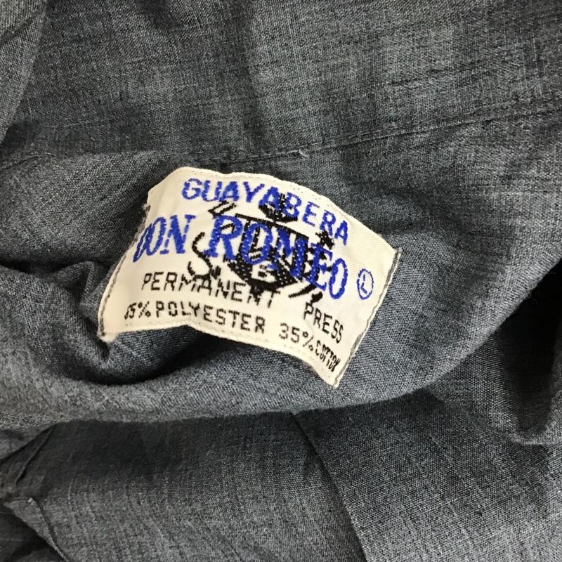 古着 USED シャツ、ブラウス 半袖 半袖シャツ アロハシャツ カジュアルシャツ L 刺繍 インディゴ / インディゴ /  メンズ USED 古着 中古 10096849