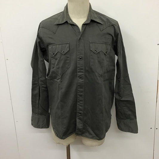 シュガーケーン SUGAR CANE シャツ、ブラウス 長袖 長袖シャツ カジュアルシャツ カラーシャツ ミリタリーシャツ S 無地 カーキ / カーキ /  メンズ USED 古着 中古 10096869