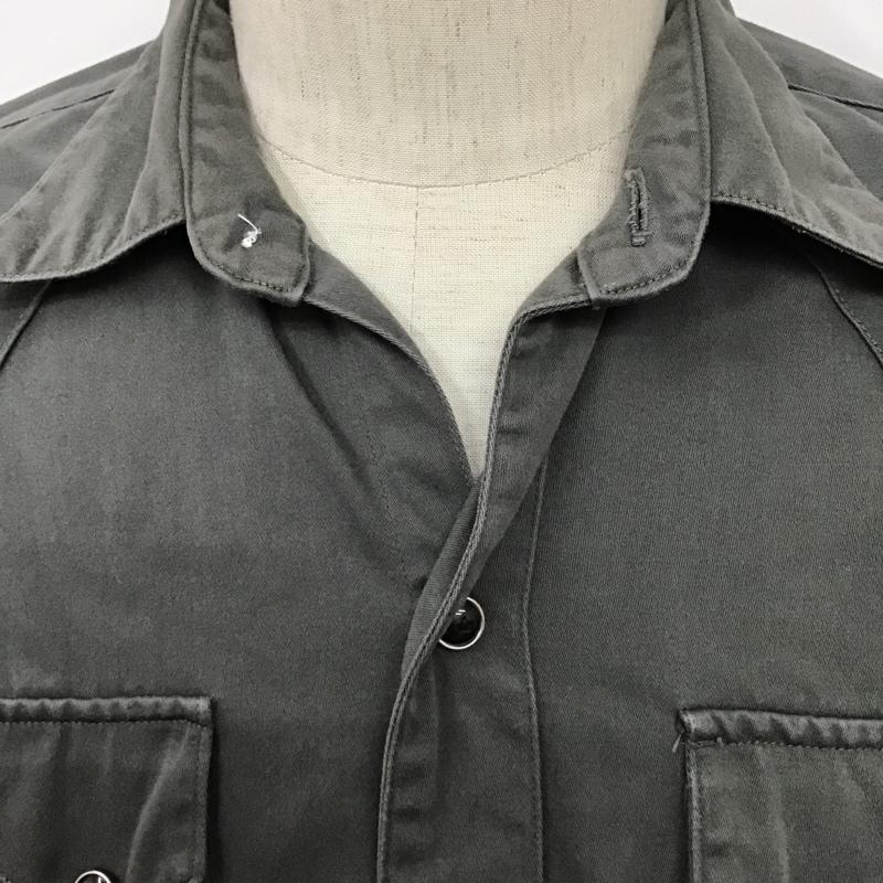 シュガーケーン SUGAR CANE シャツ、ブラウス 長袖 長袖シャツ カジュアルシャツ カラーシャツ ミリタリーシャツ S 無地 カーキ / カーキ /  メンズ USED 古着 中古 10096869