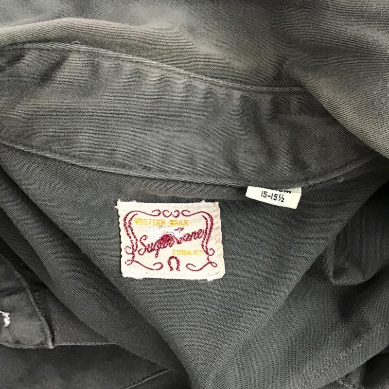 シュガーケーン SUGAR CANE シャツ、ブラウス 長袖 長袖シャツ カジュアルシャツ カラーシャツ ミリタリーシャツ S 無地 カーキ / カーキ /  メンズ USED 古着 中古 10096869