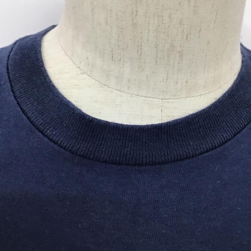 ステューシー STUSSY Tシャツ 半袖 プリントTシャツ M プリント 紺 / ネイビー /  メンズ USED 古着 中古 10096872