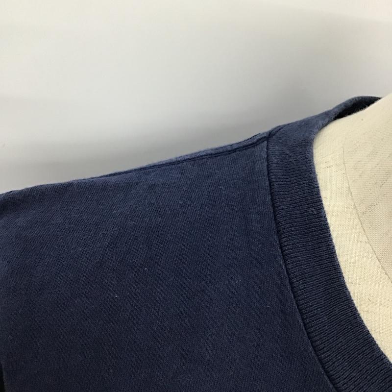 ステューシー STUSSY Tシャツ 半袖 プリントTシャツ M プリント 紺 / ネイビー /  メンズ USED 古着 中古 10096872