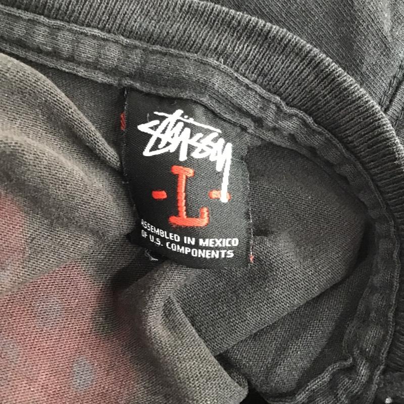 ステューシー STUSSY Tシャツ 長袖 L プリント 黒 / ブラック /  メンズ USED 古着 中古 10096875