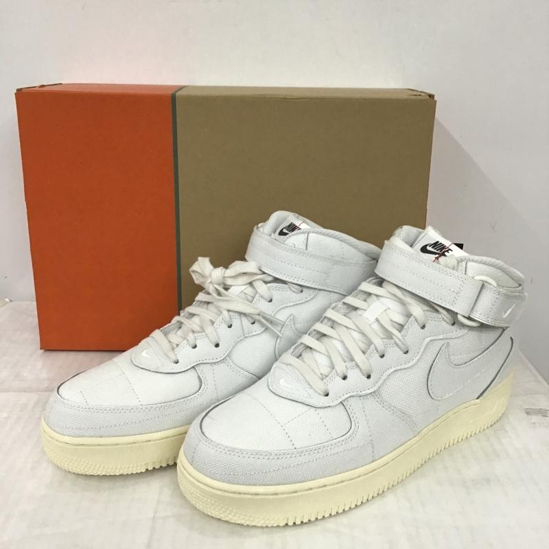 ナイキ NIKE スニーカー スニーカー DZ4866-121 WMNS AIR FORCE 1 07 MID LX 28cm 箱有 28.0cm ロゴ、文字 白 / ホワイト /  メンズ USED 古着 中古 10096910