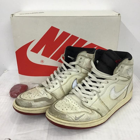 ナイキ NIKE スニーカー スニーカー BV1803-106 AIR JORDAN 1 HIGH OG NRG 28.5cm 箱有 28.5cm ロゴ、文字 アイボリー / アイボリー / X 黒 / ブラック /  メンズ USED 古着 中古 10096914