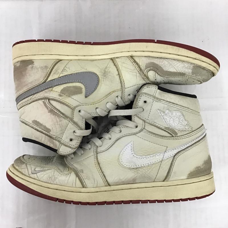 ナイキ NIKE スニーカー スニーカー BV1803-106 AIR JORDAN 1 HIGH OG NRG 28.5cm 箱有 28.5cm ロゴ、文字 アイボリー / アイボリー / X 黒 / ブラック /  メンズ USED 古着 中古 10096914