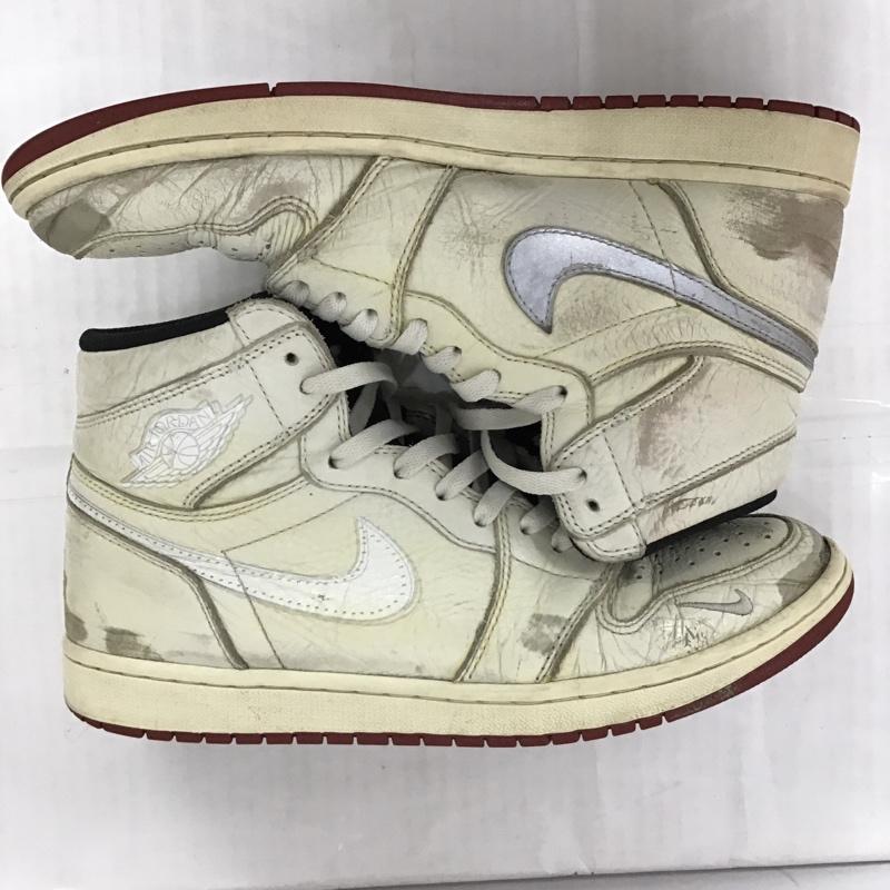 ナイキ NIKE スニーカー スニーカー BV1803-106 AIR JORDAN 1 HIGH OG NRG 28.5cm 箱有 28.5cm ロゴ、文字 アイボリー / アイボリー / X 黒 / ブラック /  メンズ USED 古着 中古 10096914