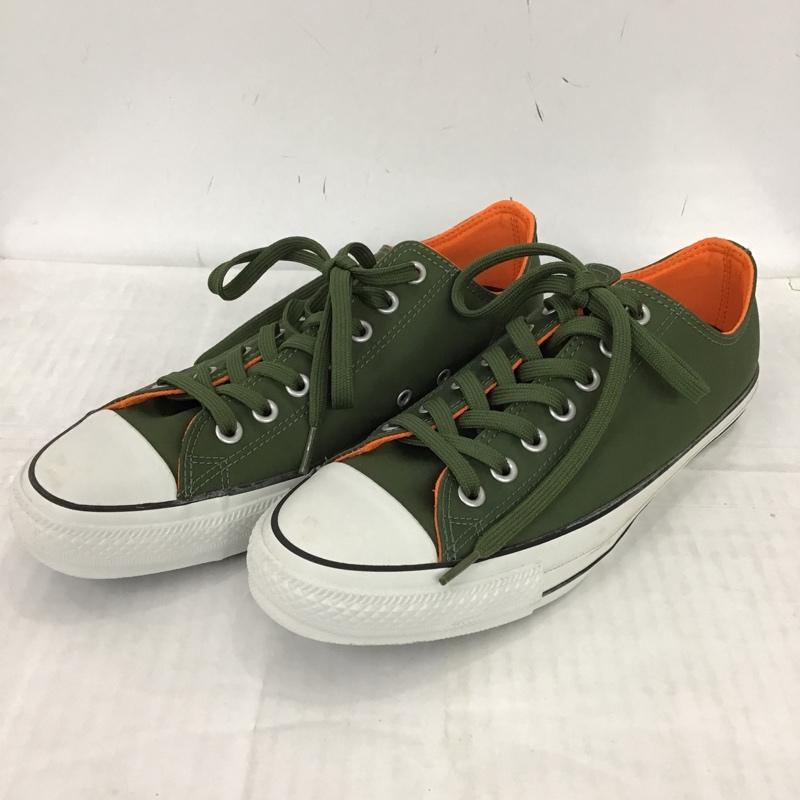 コンバース CONVERSE スニーカー スニーカー 1CK574 ALL STAR 100 MA-NYLON OX 27.5cm 27.5cm ロゴ、文字 カーキ / カーキ / X 白 / ホワイト / X 橙 / オレンジ /  メンズ USED 古着 中古 10096917