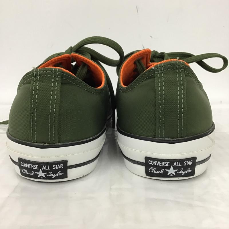 コンバース CONVERSE スニーカー スニーカー 1CK574 ALL STAR 100 MA-NYLON OX 27.5cm 27.5cm ロゴ、文字 カーキ / カーキ / X 白 / ホワイト / X 橙 / オレンジ /  メンズ USED 古着 中古 10096917