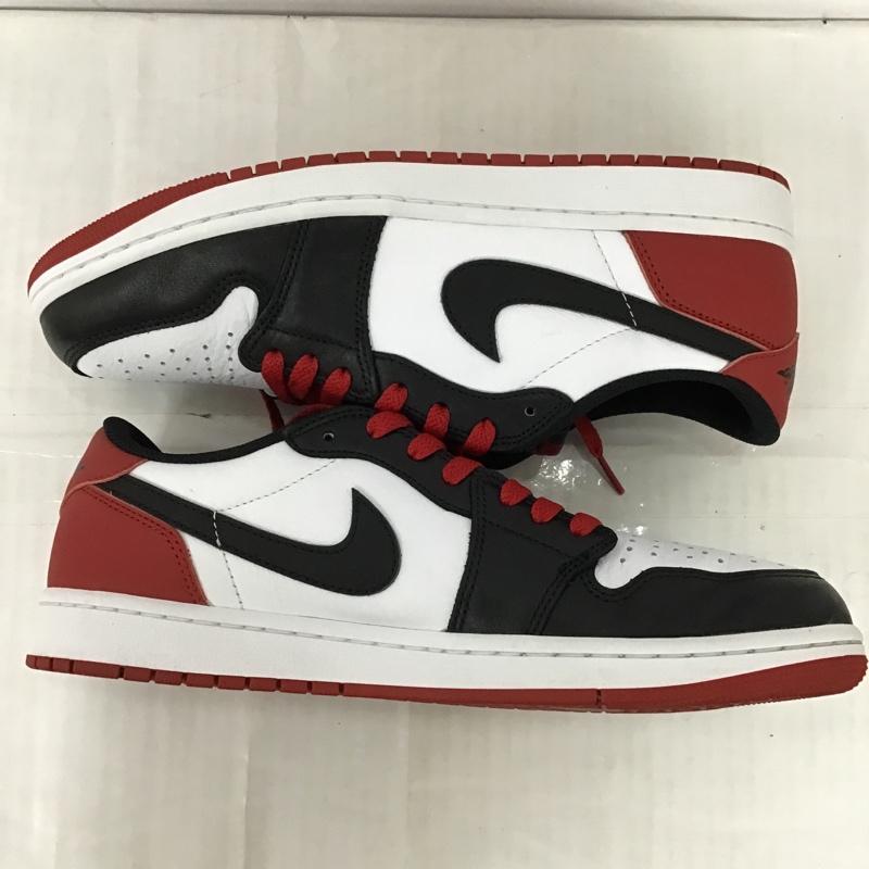 ナイキ NIKE スニーカー スニーカー CZ0790-106 AIR JORDAN 1 LOW OG 28.5cm 箱有 28.5cm ロゴ、文字 白 / ホワイト / X 黒 / ブラック / X 赤 / レッド /  メンズ USED 古着 中古 10096921