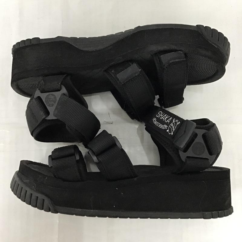 シャカ SHAKA サンダル サンダル スポーツサンダル プラットフォーム ロゴ、文字 黒 / ブラック /  レディース USED 古着 中古 10096924