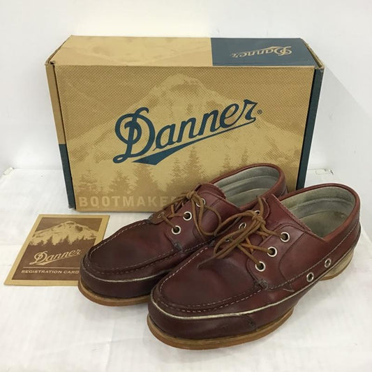 ダナー Danner カジュアルシューズ カジュアルシューズ D-631521 デッキシューズ 箱有 ロゴ、文字 茶 / ブラウン /  メンズ USED 古着 中古 10096929