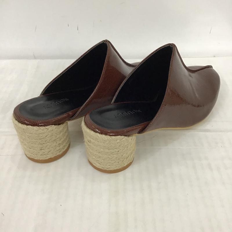 マウジー MOUSSY ミュール ミュール 1380 JUTE ROUND HEEL S 無地 茶 / ブラウン /  レディース USED 古着 中古 10096931