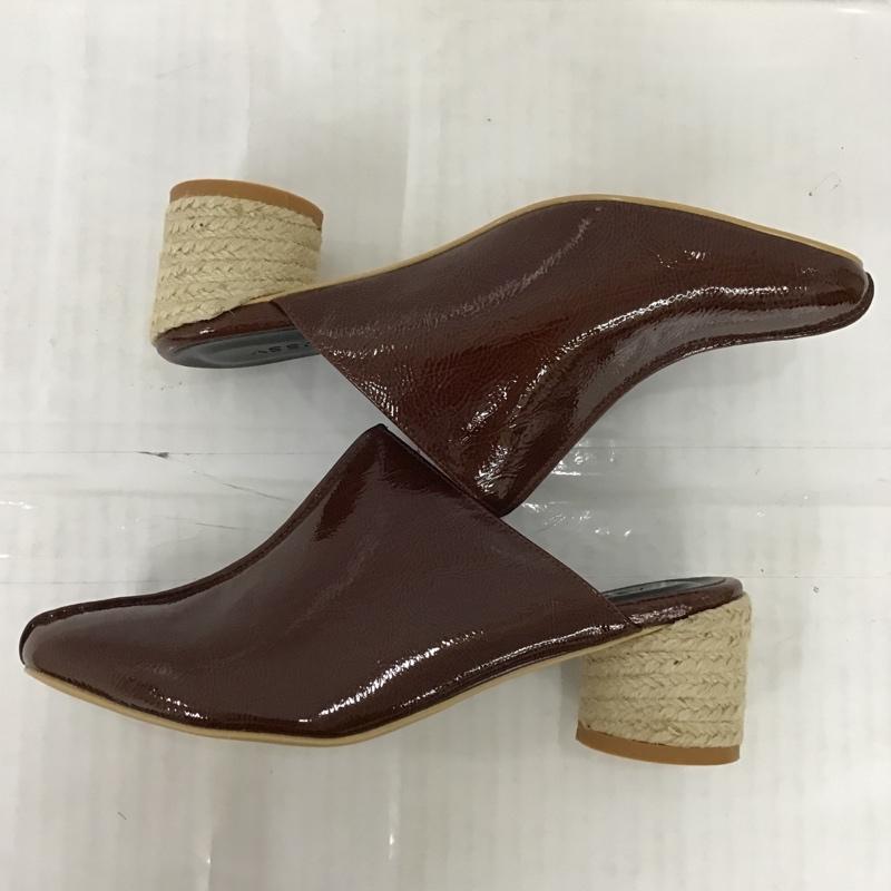 マウジー MOUSSY ミュール ミュール 1380 JUTE ROUND HEEL S 無地 茶 / ブラウン /  レディース USED 古着 中古 10096931