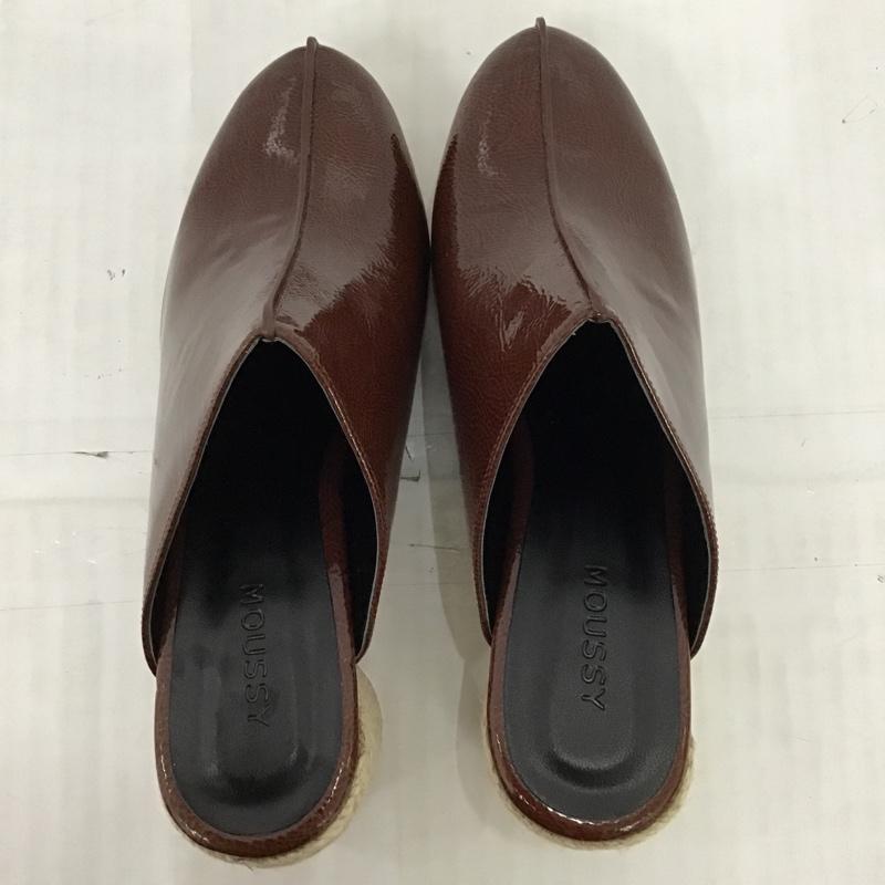 マウジー MOUSSY ミュール ミュール 1380 JUTE ROUND HEEL S 無地 茶 / ブラウン /  レディース USED 古着 中古 10096931