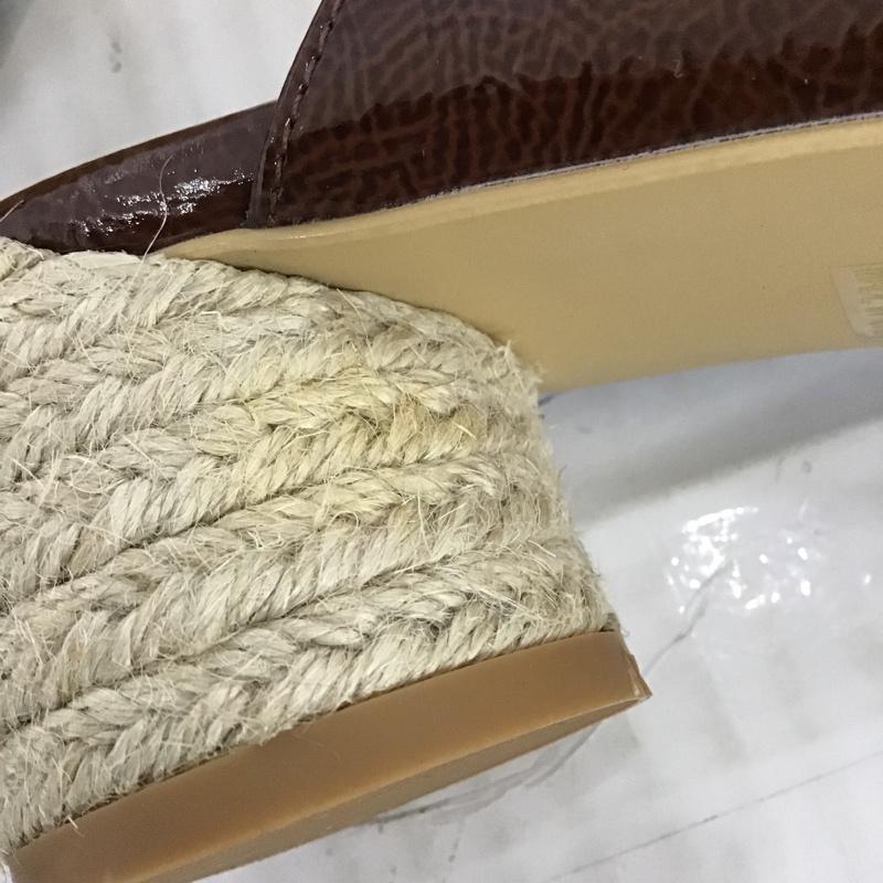 マウジー MOUSSY ミュール ミュール 1380 JUTE ROUND HEEL S 無地 茶 / ブラウン /  レディース USED 古着 中古 10096931