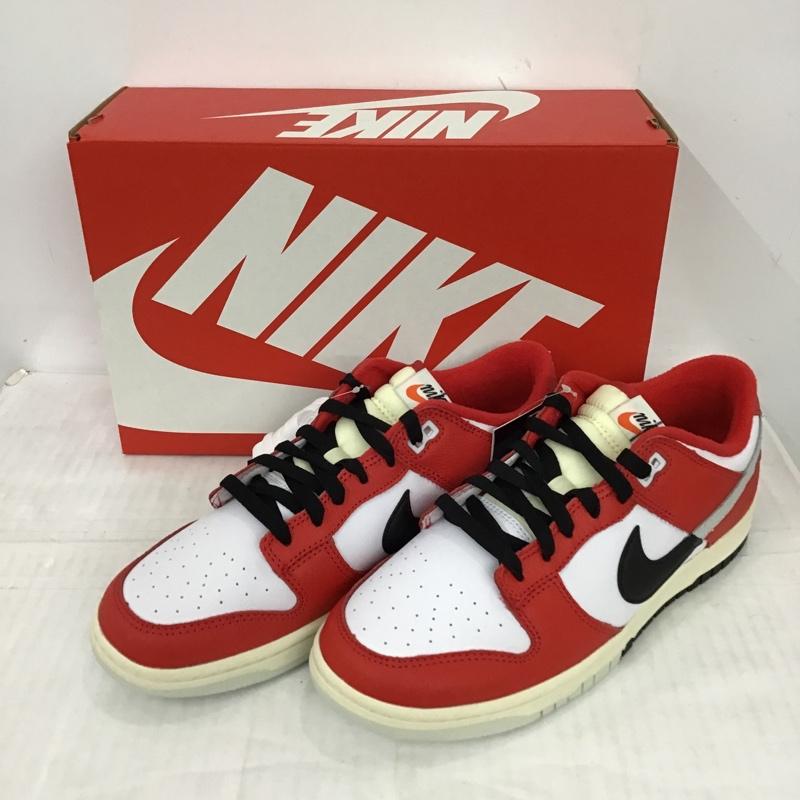 ナイキ NIKE スニーカー スニーカー DZ2536-600 DUNK LOW RETRO PRM 27cm 箱有 27.0cm ロゴ、文字 白 / ホワイト / X 黒 / ブラック / X 赤 / レッド /  メンズ USED 古着 中古 10096937