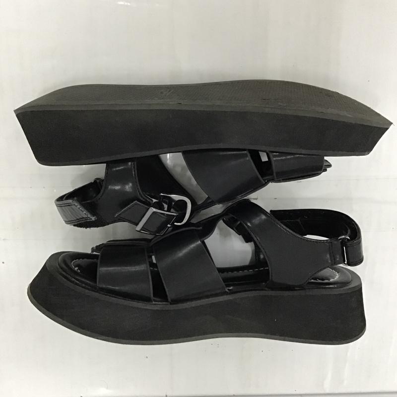 ジーナシス JEANASIS サンダル サンダル グルカサンダル M 無地 黒 / ブラック /  レディース USED 古着 中古 10097033