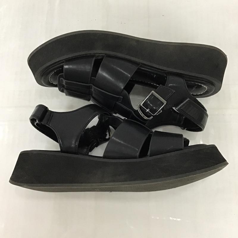 ジーナシス JEANASIS サンダル サンダル グルカサンダル M 無地 黒 / ブラック /  レディース USED 古着 中古 10097033