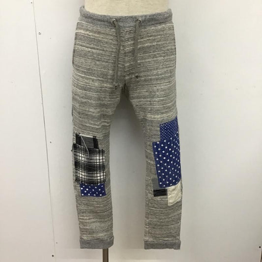 セヴシグ SEVESKIG ボトムス ボトムス SW-SV-LS-1003 REMAKE SWEAT PANTS スウェットパンツ S ドット X チェック 灰 / グレー /  メンズ USED 古着 中古 10097054