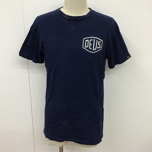 デウスエクスマキナ DEUS EX MACHINA Tシャツ 半袖 DMS61114A indigo classic tee S ロゴ、文字 インディゴ / インディゴ /  メンズ USED 古着 中古 10097056