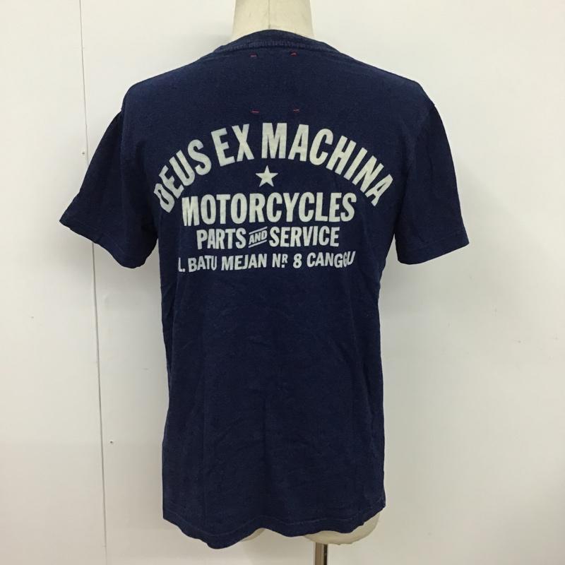 デウスエクスマキナ DEUS EX MACHINA Tシャツ 半袖 DMS61114A indigo classic tee S ロゴ、文字 インディゴ / インディゴ /  メンズ USED 古着 中古 10097056