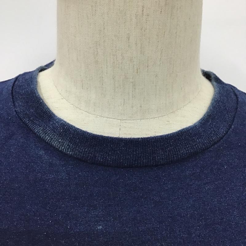 デウスエクスマキナ DEUS EX MACHINA Tシャツ 半袖 DMS61114A indigo classic tee S ロゴ、文字 インディゴ / インディゴ /  メンズ USED 古着 中古 10097056