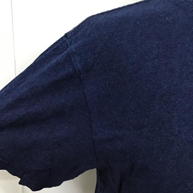 デウスエクスマキナ DEUS EX MACHINA Tシャツ 半袖 DMS61114A indigo classic tee S ロゴ、文字 インディゴ / インディゴ /  メンズ USED 古着 中古 10097056