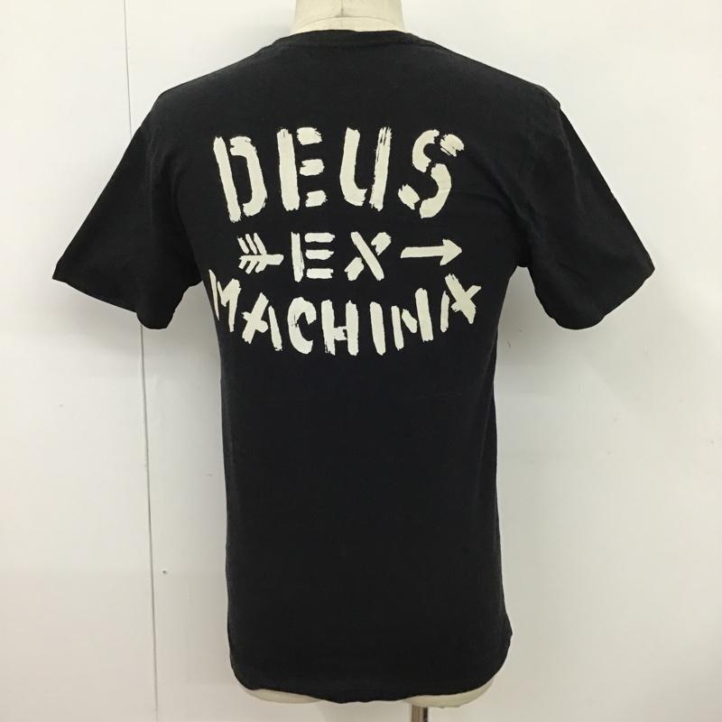 デウスエクスマキナ DEUS EX MACHINA Tシャツ 半袖 DMA51178F THRU THE HEART TEE XS ロゴ、文字 黒 / ブラック /  メンズ USED 古着 中古 10097059