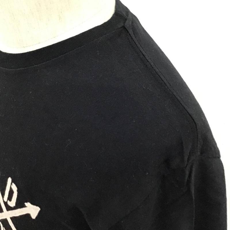 デウスエクスマキナ DEUS EX MACHINA Tシャツ 半袖 DMA51178F THRU THE HEART TEE XS ロゴ、文字 黒 / ブラック /  メンズ USED 古着 中古 10097059