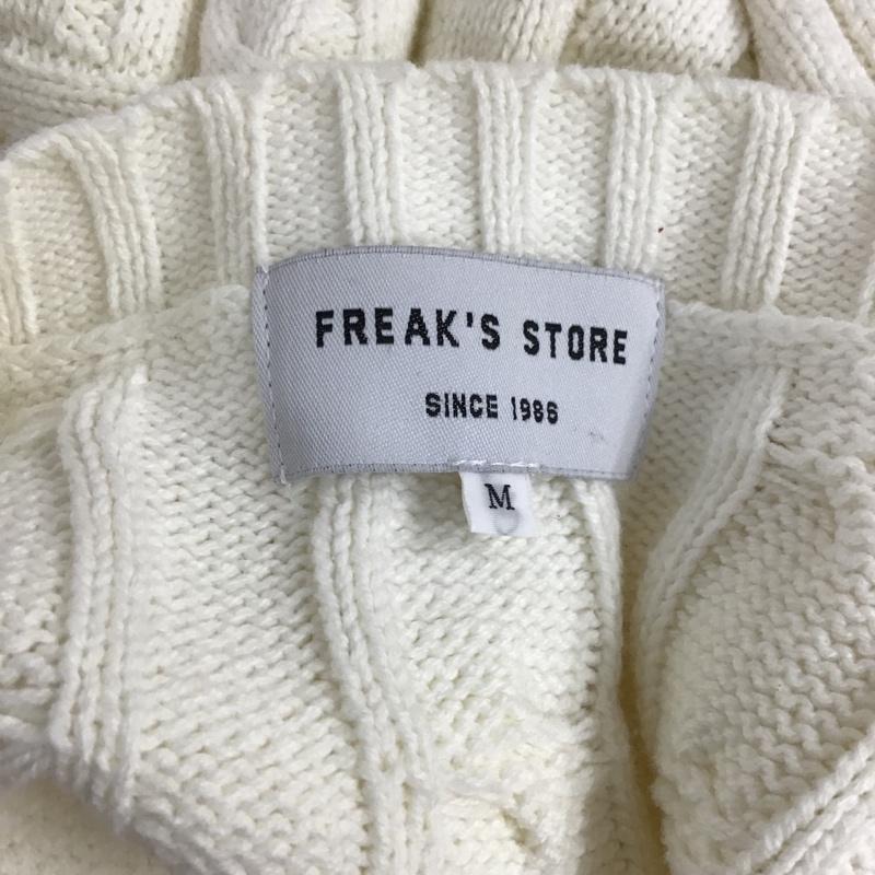 フリークスストア FREAK'S STORE ニット、セーター 長袖 M 無地 白 / ホワイト /  メンズ USED 古着 中古 10097066